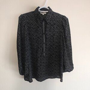 WOMEN'S POLKA DOT MAX STUDIO LONDON BLOUSE (S)